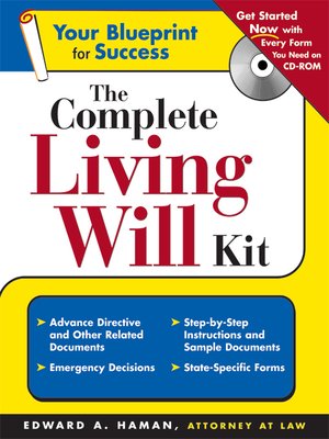 cover image of Complete Living Will Kit